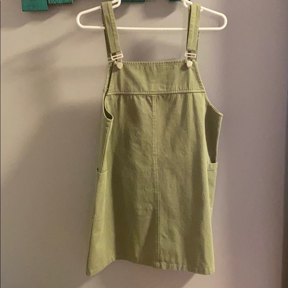 Army Green overall dress from Altar’d State